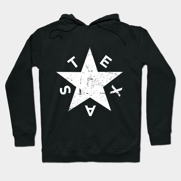 Distressed Lone Star of Texas Pride Hoodie by MeatMan